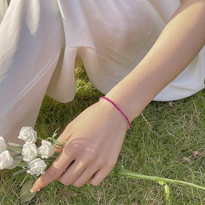 [Amore Jewels]Radiant Colorful Round Cut Party Bracelet