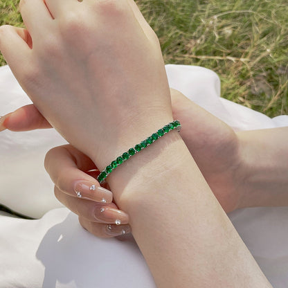 [Amore Jewels]Radiant Colorful Round Cut Party Bracelet