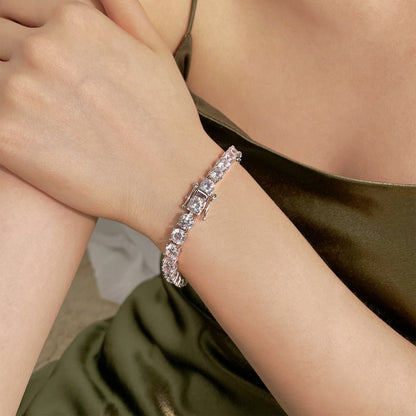 [Amore Jewels]0.75 Carat Dazzling Round Cut Wedding Bracelet