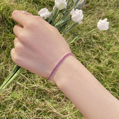 [Amore Jewels]Radiant Colorful Round Cut Party Bracelet
