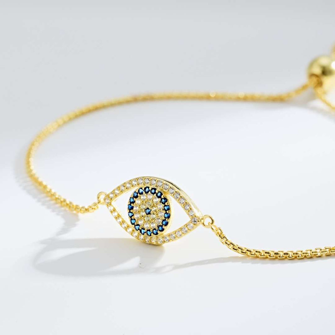 [Amore Jewels]Dazzling Eye Shape Necklace