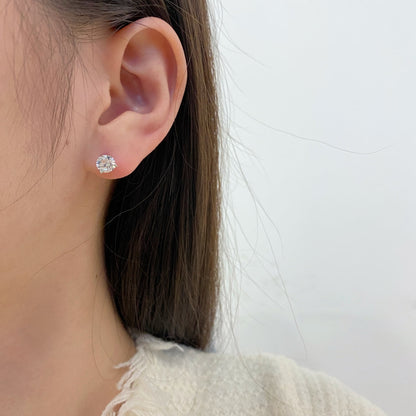 [Amore Jewels]Dainty Round Shape Earrings