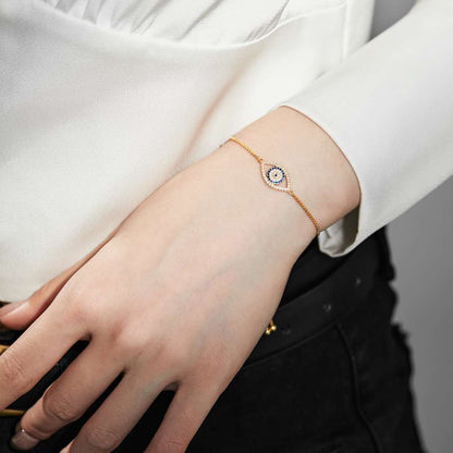 [Amore Jewels]Dazzling Eye Shape Necklace