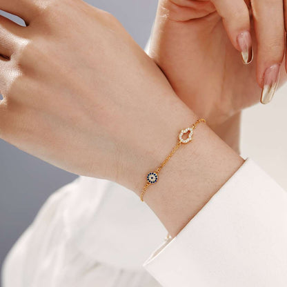 [Amore Jewels]Gost Shape & Round Shape Necklace