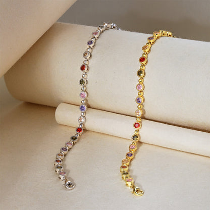 [Amore Jewels]Sparkling Exquisite Round Cut Party Bracelet