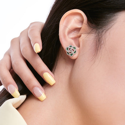[Amore Jewels]Exquisite Flower Shape Daily Earrings
