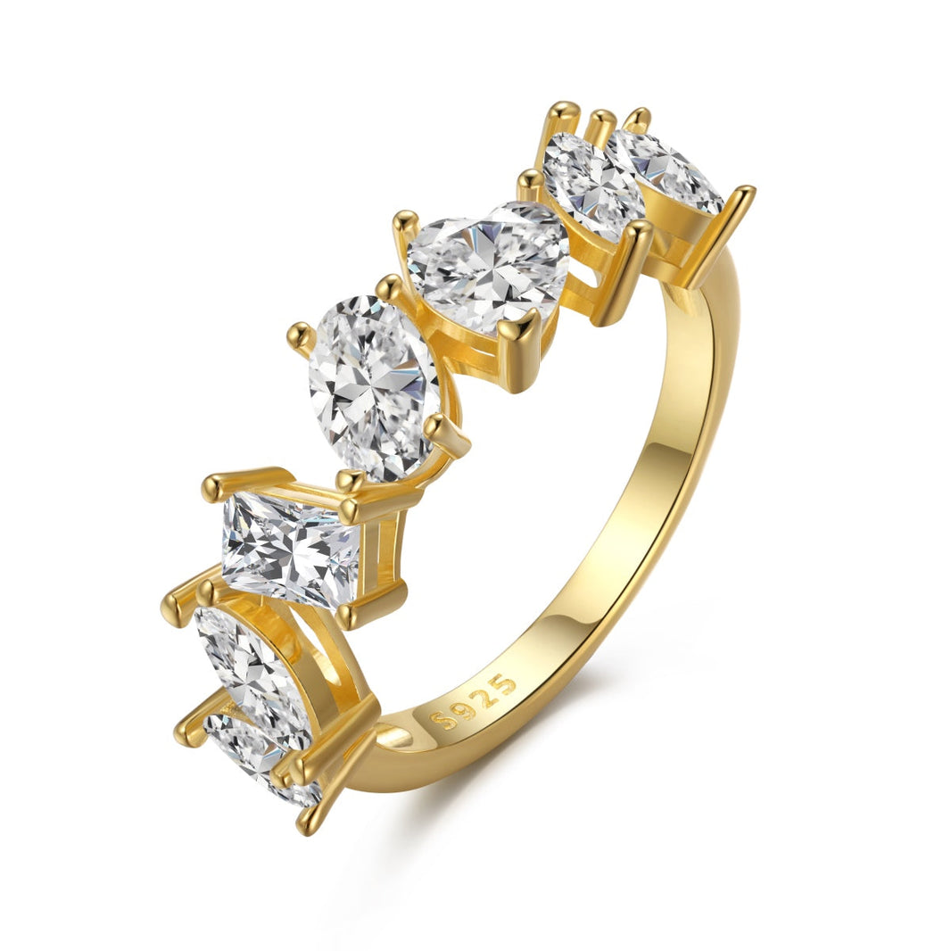[Amore Jewels]Delicate Multi Cut Ring