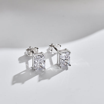 [Amore Jewels]Radiant Luxurious Princess Cut Daily Earrings