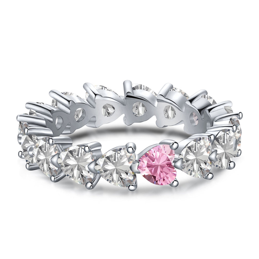 [Amore Jewels]0.25 Carat Radiant Romance Heart Cut Lover Ring