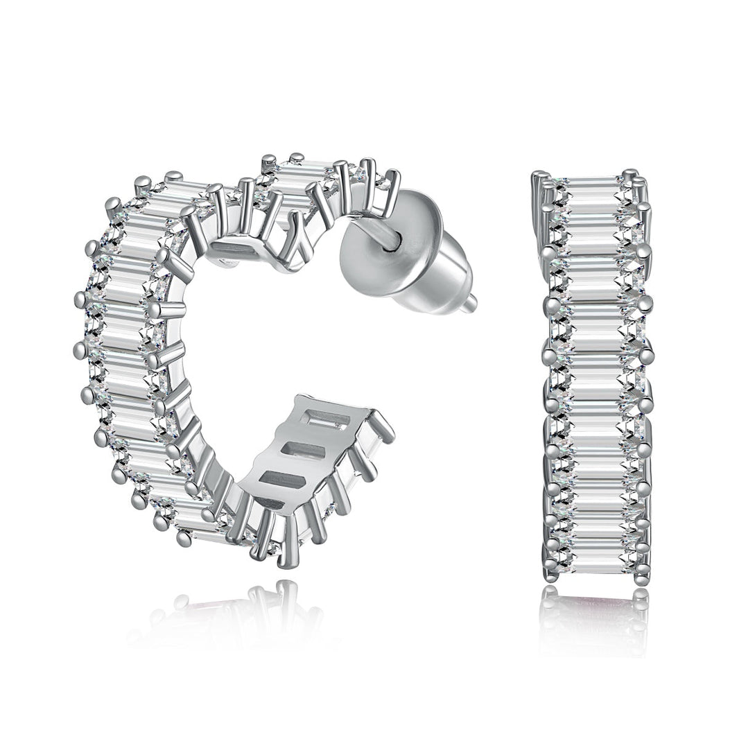 [Amore Jewels]Radiant Heart Cutout Earrings
