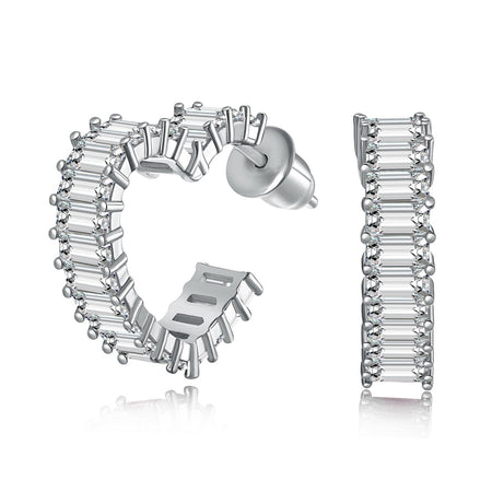 [Amore Jewels]Radiant Heart Cutout Earrings