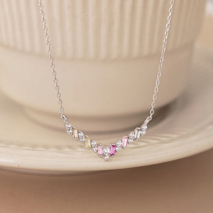 [Amore Jewels]Dazzling Rainbow Necklace