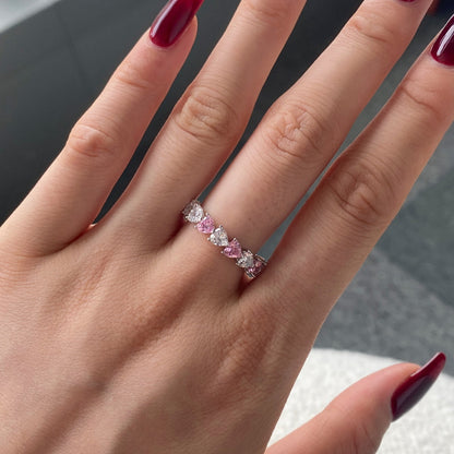 [Amore Jewels]0.25 Carat Radiant Romance Heart Cut Lover Ring