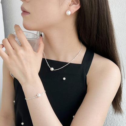 [Amore Jewels]Delicate Pearl Earrings