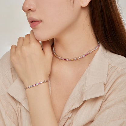 [Amore Jewels]Delicate Romantic Heart Shape Lover Bracelet