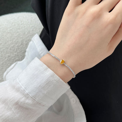 [Amore Jewels]0.75 Carat Exquisite Oval Cut Daily Bracelet