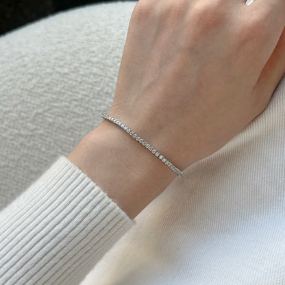 [Amore Jewels]Dazzling Exquisite Round Cut Daily Bracelet