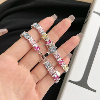 [Amore Jewels]Delicate Colorful Multi Cut Party Bracelet