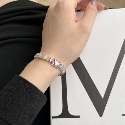 [Amore Jewels]Delicate Colorful Multi Cut Party Bracelet