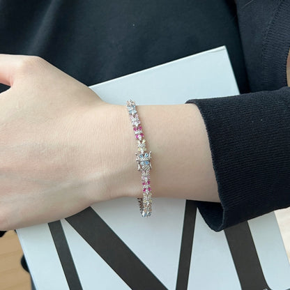[Amore Jewels]Radiant Colorful Emerald Cut Party Bracelet