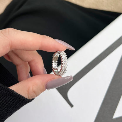 [Amore Jewels]Splashy Ornate Emerald Cut Cocktail Ring