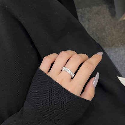 [Amore Jewels]Splashy Ornate Emerald Cut Cocktail Ring