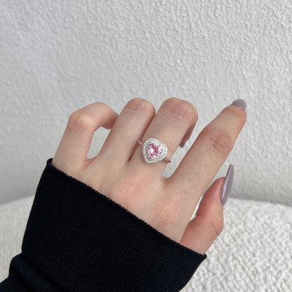 [Amore Jewels]Delicate Ebullient Heart Shape Wedding Ring