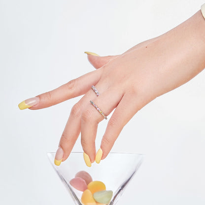 [Amore Jewels]Dainty Ebullient Round Cut Daily Ring