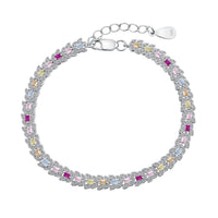 [Amore Jewels]Delicate Colorful Multi Cut Daily Bracelet