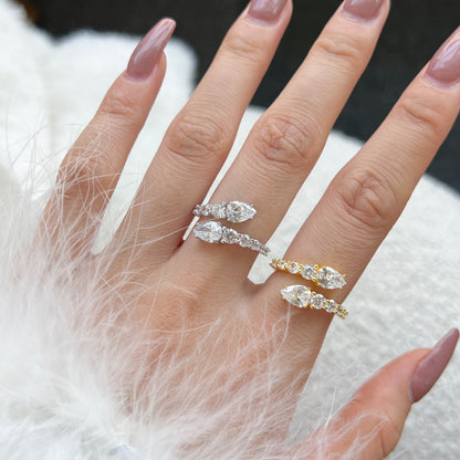 [Amore Jewels]Delicate Lively Snake Shape Daily Ring