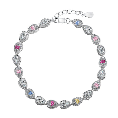 [Amore Jewels]0.25 Carat Radiant Water Drop Shape Daily Bracelet