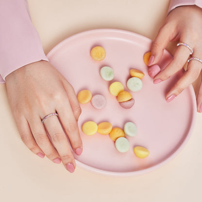 [Amore Jewels]Radiant Sparkling Round Cut Daily Ring
