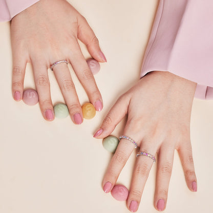 [Amore Jewels]Radiant Sparkling Round Cut Daily Ring