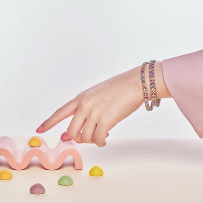 [Amore Jewels]Radiant Colorful Emerald Cut Party Bracelet