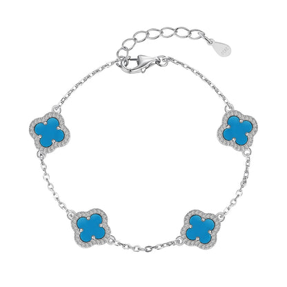 [Amore Jewels]Four-Leaf Clover Exquisite Bracelet