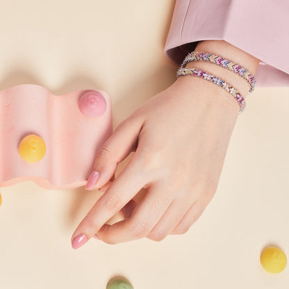 [Amore Jewels]Ornate Sparkling Round Cut Party Bracelet