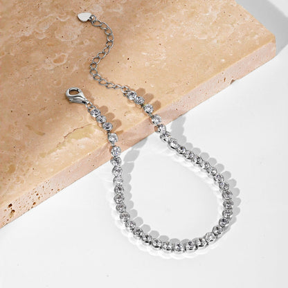 [Amore Jewels]Dazzling Sparkling Round Cut Daily Bracelet