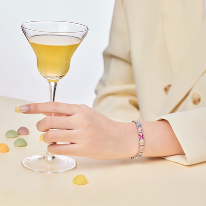 [Amore Jewels]Delicate Colorful Multi Cut Party Bracelet