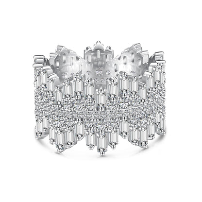 [Amore Jewels]Luxurious Colorful Radiant Cut Daily Ring