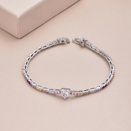 [Amore Jewels]Delicate Romantic Heart Shape Lover Bracelet