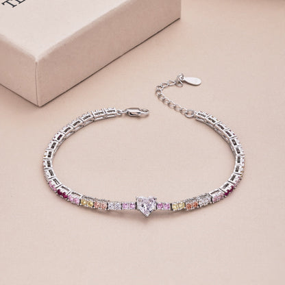 [Amore Jewels]Delicate Romantic Heart Shape Lover Bracelet