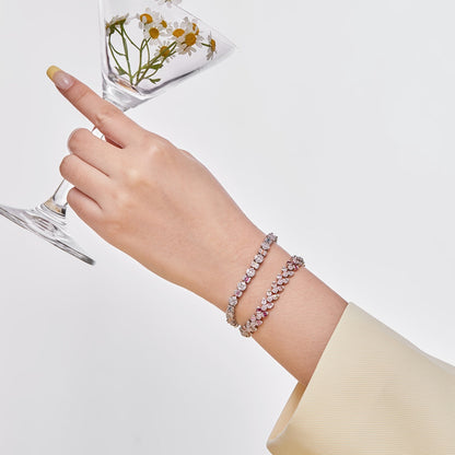 [Amore Jewels]Dainty Exquisite Flower Shape Daily Bracelet