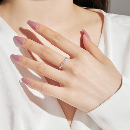 [Amore Jewels]Sparkling Vibrant Round Shape Daily Ring