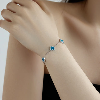 [Amore Jewels]Four-Leaf Clover Exquisite Bracelet
