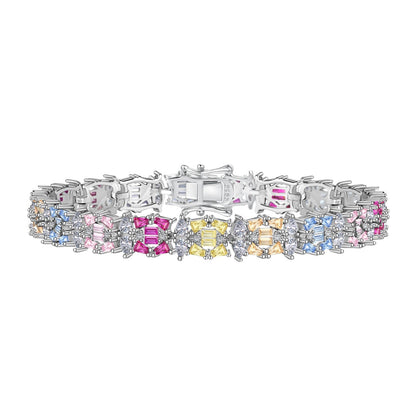 [Amore Jewels]Delicate Colorful Multi Cut Party Bracelet