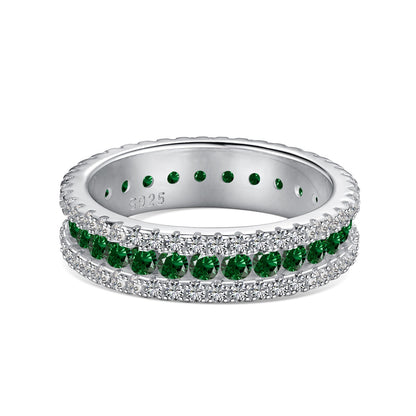 [Amore Jewels]Delicate Colorful Round Cut Daily Ring