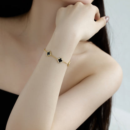 [Amore Jewels]Four-Leaf Clover Exquisite Bracelet
