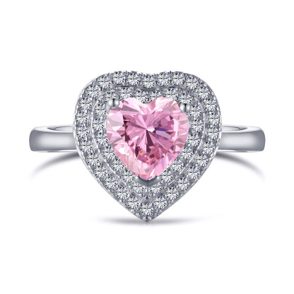 [Amore Jewels]Delicate Ebullient Heart Shape Wedding Ring