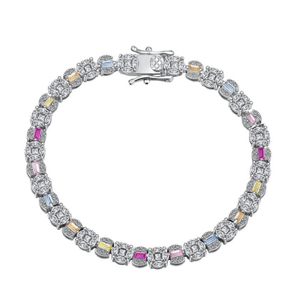 [Amore Jewels]Dazzling Radiant Multi Cut Daily Bracelet