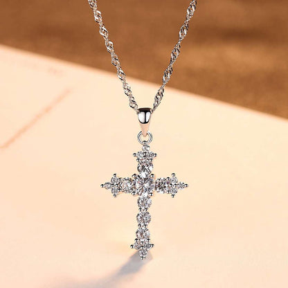 [Amore Jewels]Delicate Cross Shape Necklace